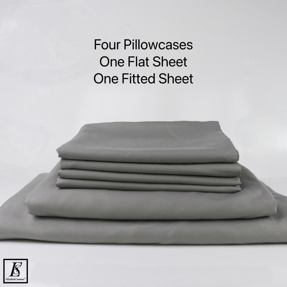Charcoal Gray |  Bamboo 6 Piece Bed Sheet Set