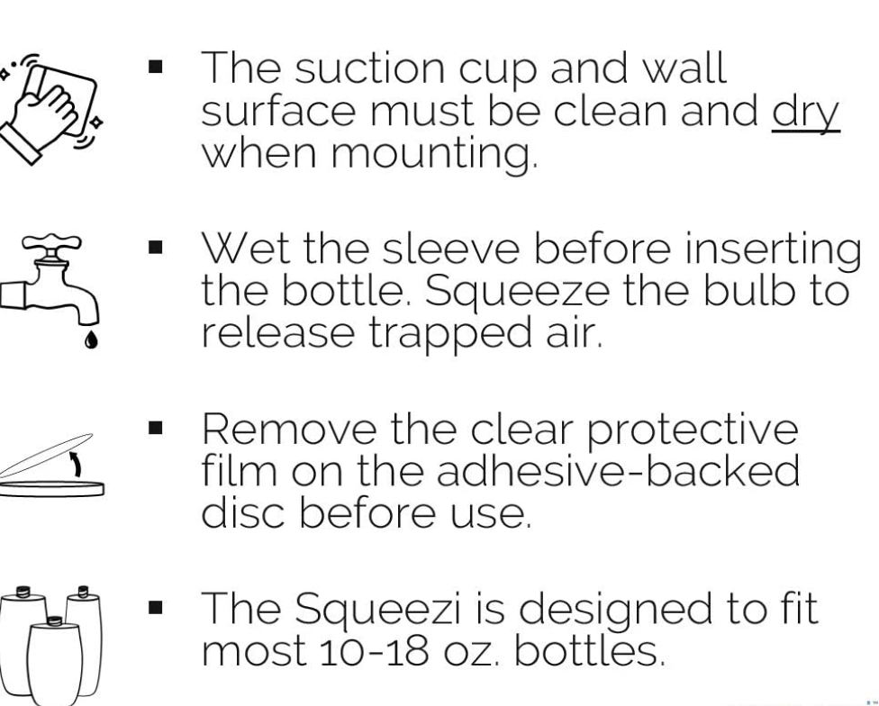 Wall Mounted Shower Dispenser 2 unit pack