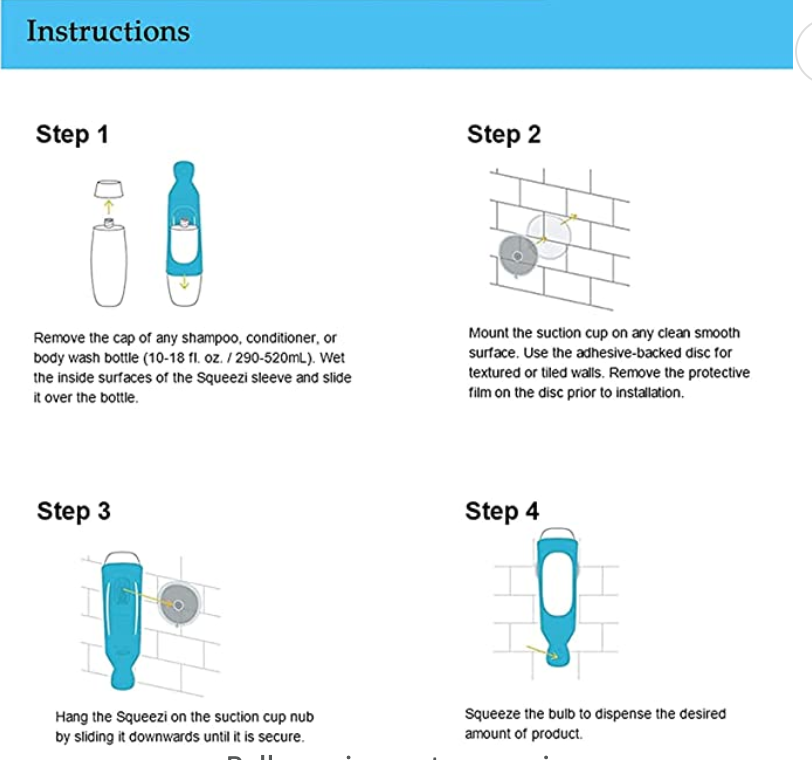 Wall Mounted Shower Dispenser 2 unit pack