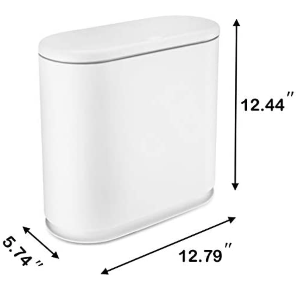 Small Skinny Trash Can 2.4 Gallon