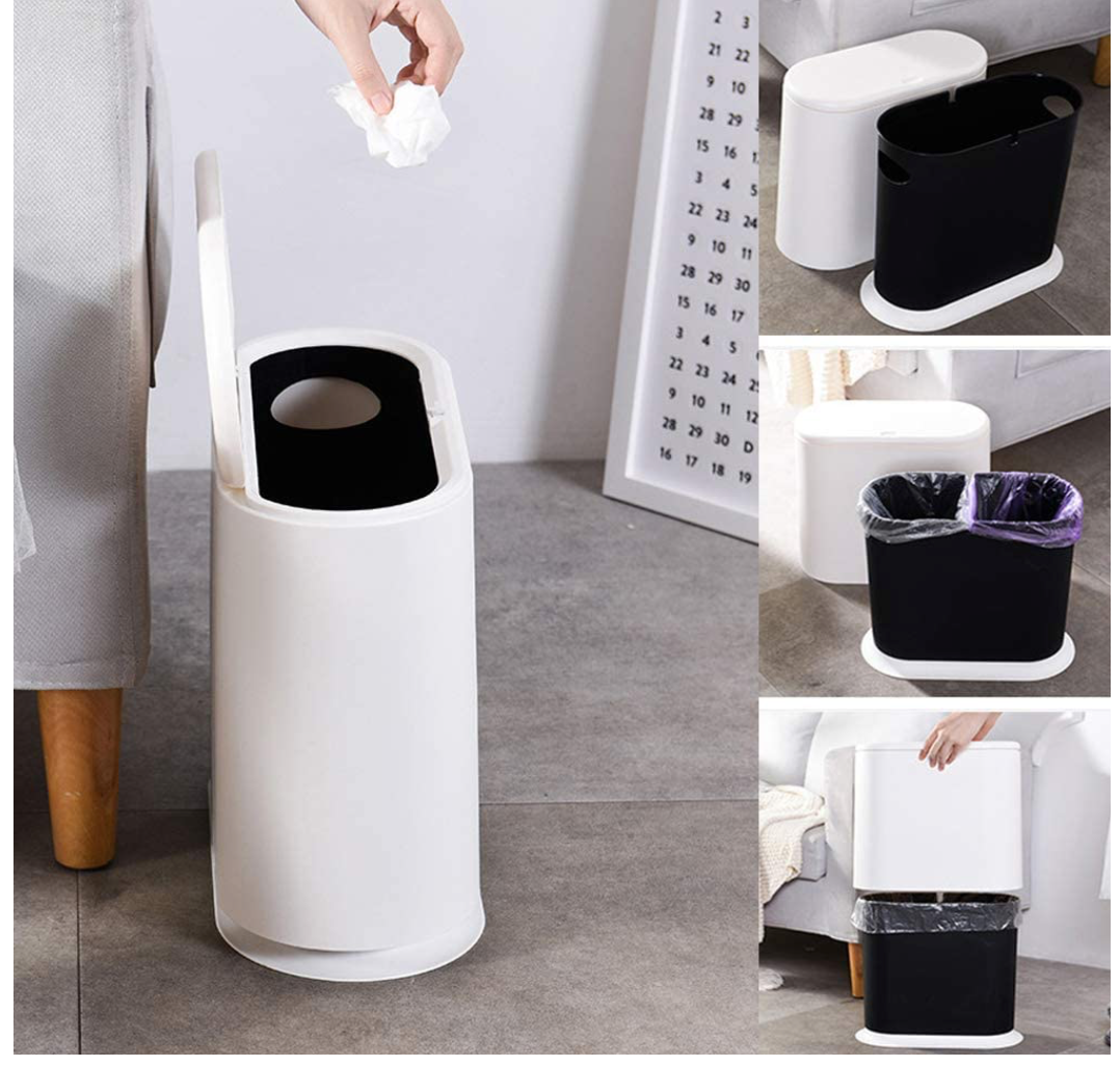 Small Skinny Trash Can 2.4 Gallon