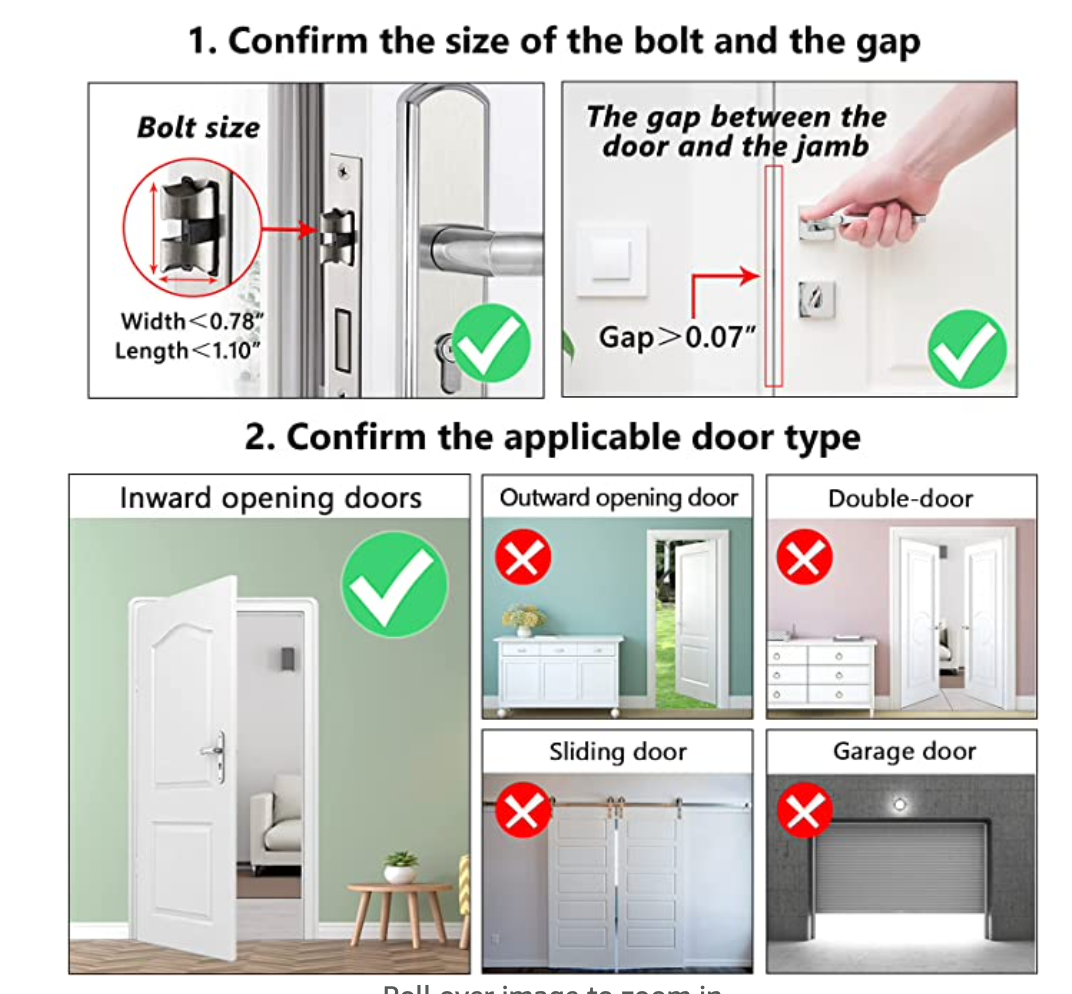 Portable Travel Door Lock 