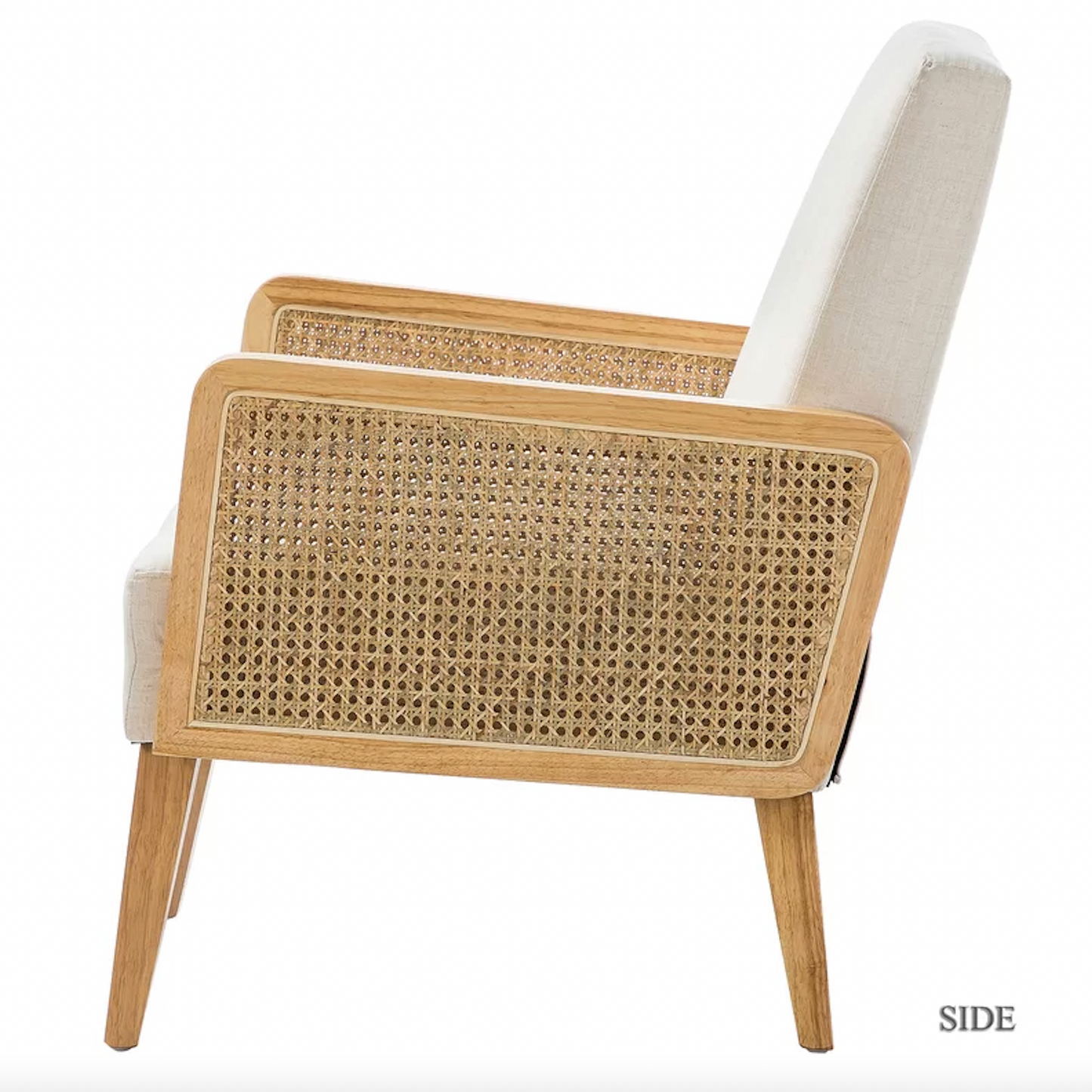 Santa Monica 24.8'' W  Upholstered Rattan Wicker Armchair