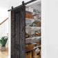 Hand-Carved Wooden Barn Door (Single Door)