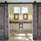 Hand-Carved Wooden Barn Door (Single Door)