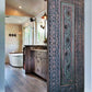 Hand-Carved Wooden Barn Door (Single Door)