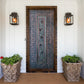 Hand-Carved Wooden Barn Door (Single Door)