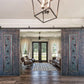 Hand-Carved Wooden Barn Door (Single Door)