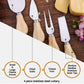 Large Bamboo Charcuterie board and Knife Set