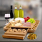 Large Bamboo Charcuterie board and Knife Set
