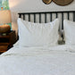 Queen Size 3 Piece white 100% Cotton Quilt & Sham Set