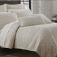 Queen Size Neutral Ivory Color 100% Cotton Quilt