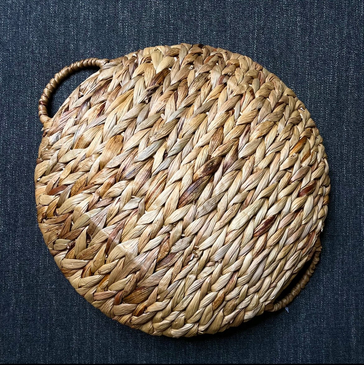 Handwoven Raffia Fiber Catch-all Basket