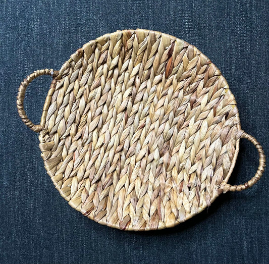 Handwoven Raffia Fiber Catch-all Basket