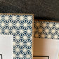 Blue and White Floral Handcrafted 4x6 Wood and Ceramic Picture frames 