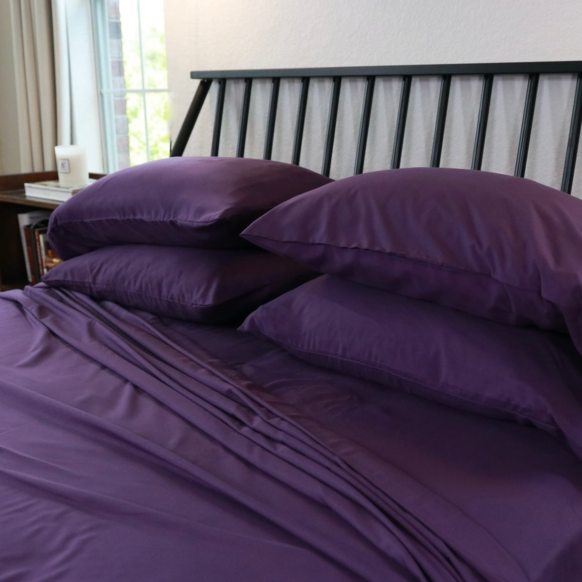 ElizabethSamuelco Elizabeth Samuel Bed Sheets Black Bamboo Bed sheets, Blue Bamboo Bed sheets, Burgundy Bamboo Bed sheets, Chocolate Bamboo Bed sheets, Ivory Bamboo Bed sheets, Lavender Bamboo Bed sheets, Light Gray Bamboo Bed sheets, Purple Bamboo Bed sheets, Sage Bamboo Bed sheets, Turquoise Bamboo Bed sheets, White Bamboo Bed sheets.