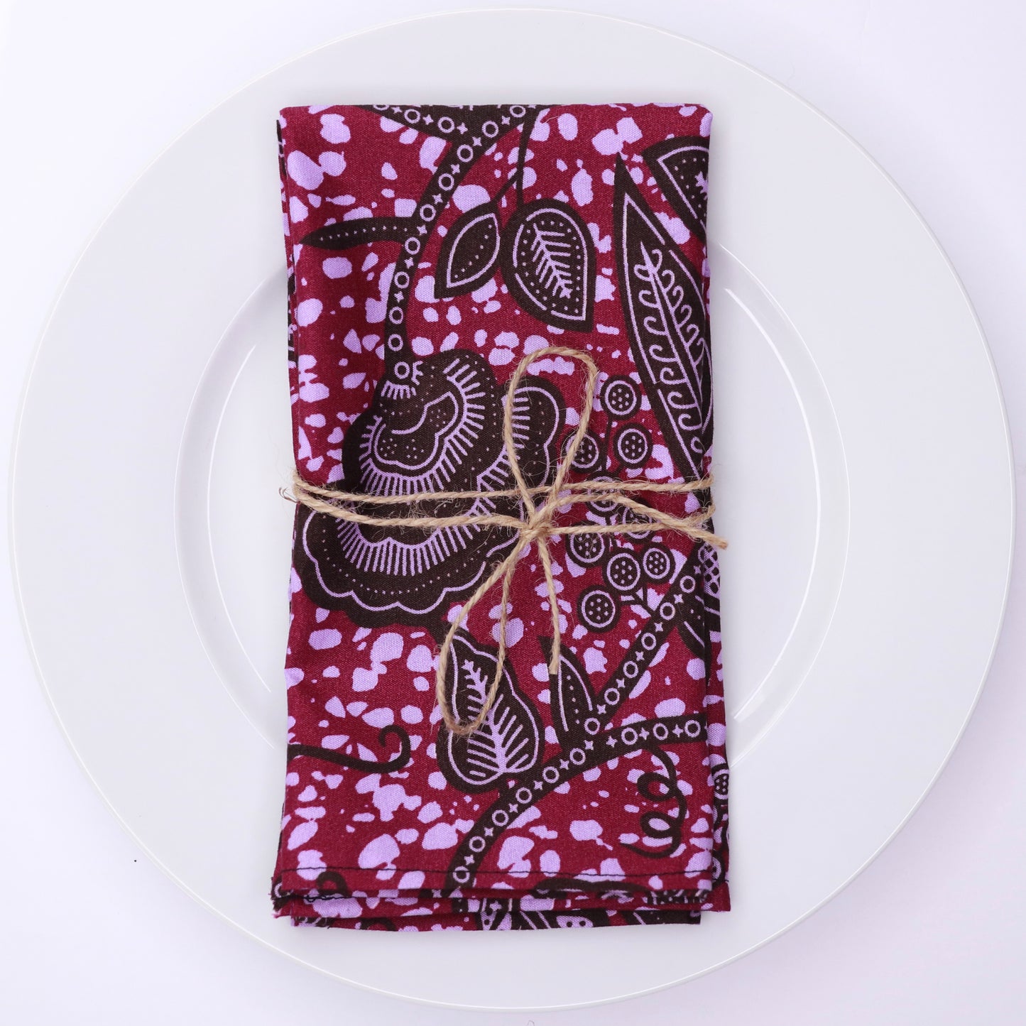 Soweto | Ankara Wax African Print Cotton and Bamboo Napkins (6 Pieces) Made to order