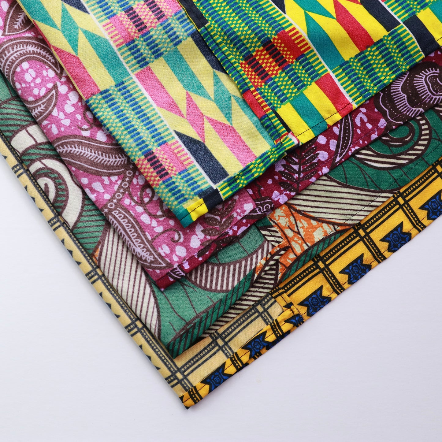 Lagos | Ankara Wax African Print Cotton and Bamboo Napkins (6 Pieces) Made to order