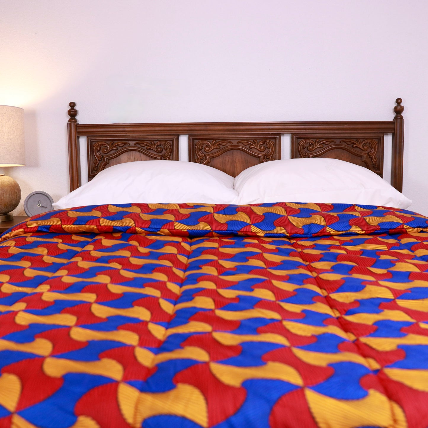 Abuja | Luxury African Print Ankara Goose Down Alternative 100% Cotton Comforter