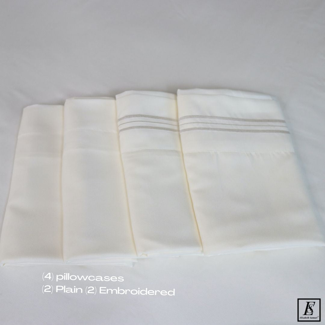 Ivory Bamboo Bed Sheets Hotel Bed sheets Elizabeth Samuel