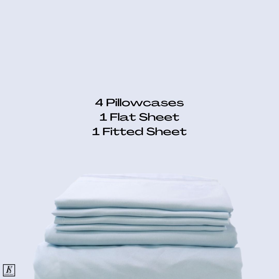 Light Blue Bamboo Bed Sheet Set Hotel Bed Sheets Elizabeth Samuel