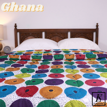 Ghana | Luxury African Print Ankara Goose Down Alternative 100% Cotton Comforter