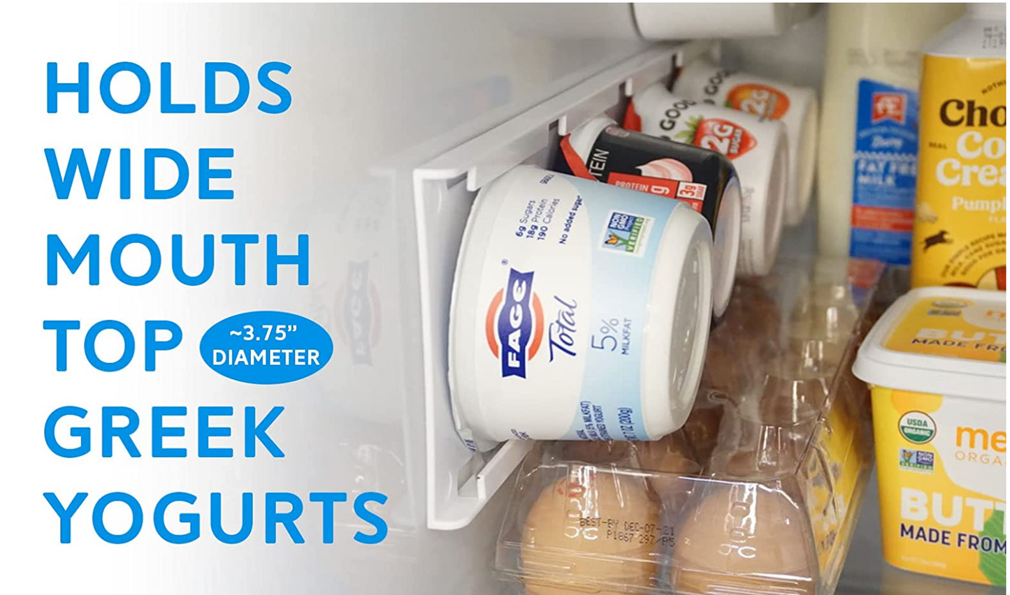 Refrigerator Space Saving Yogurt Organizer