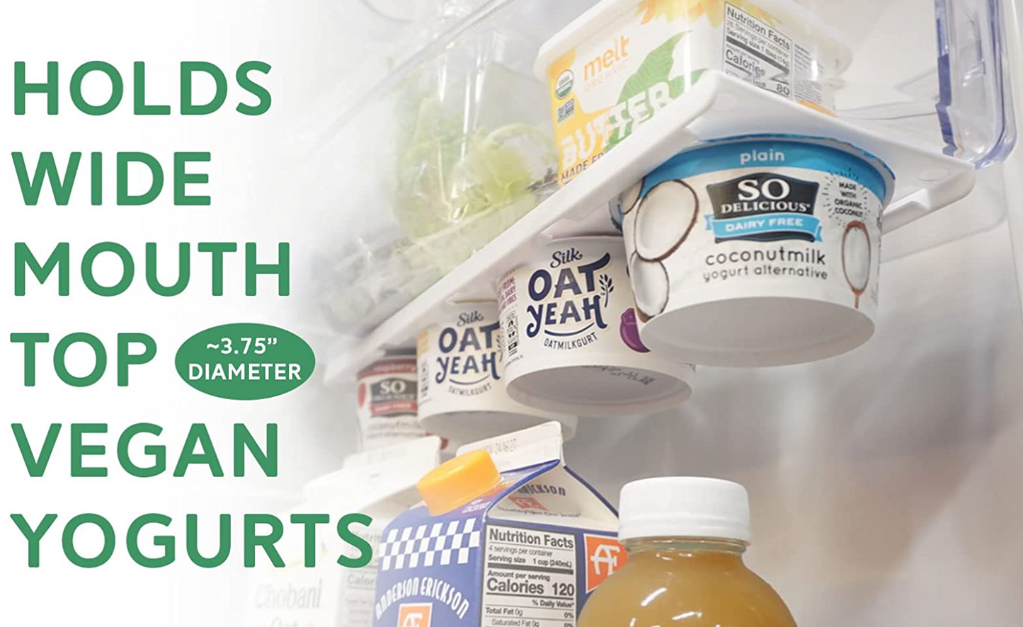 Refrigerator Space Saving Yogurt Organizer