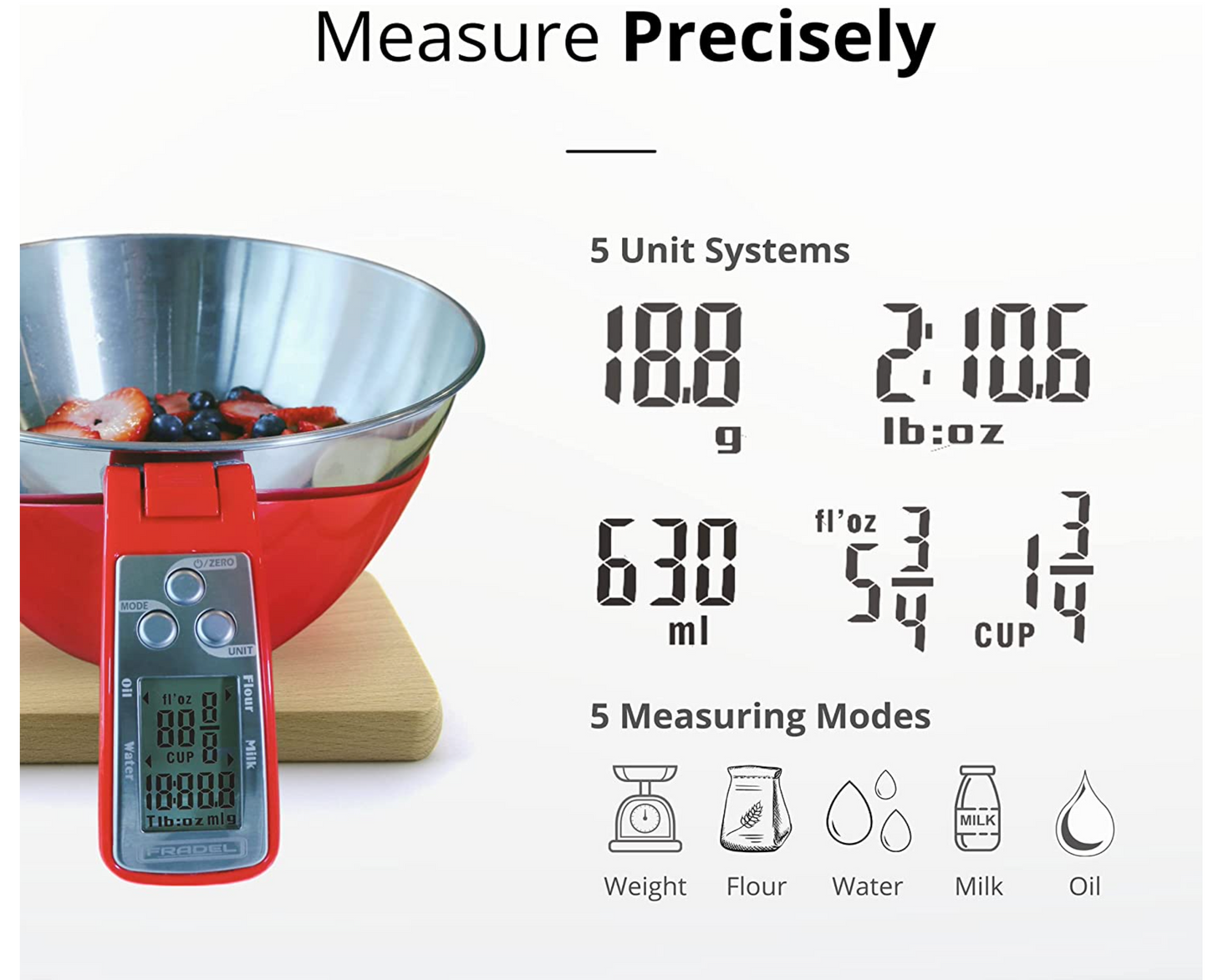 Kitchen Food Scale Bowl 