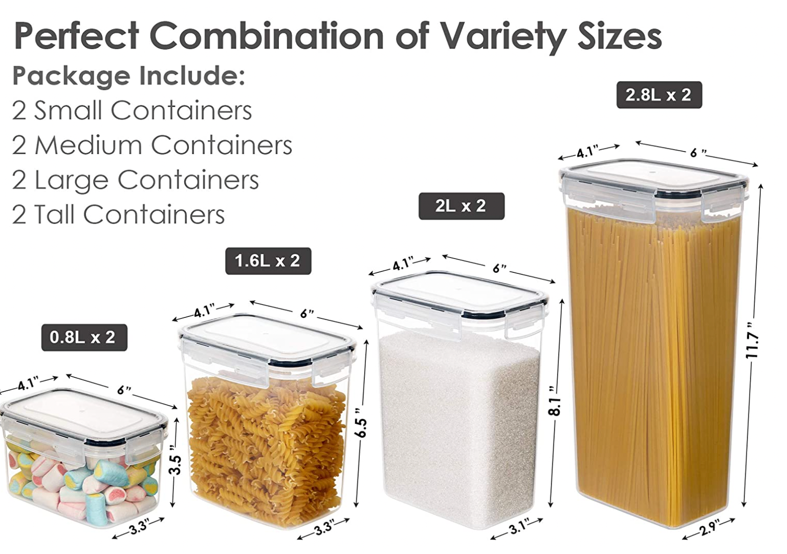 Food Storage Containers (Set of 8) – Elizabeth Samuel