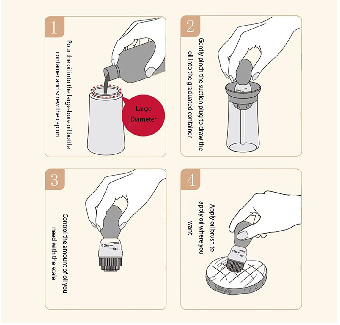 TINMIX Oil Dispenser with Brush - 2 IN 1 Glass Olive Oil Dispenser for  Cooking, Upgrade T-OB21S Oil …See more TINMIX Oil Dispenser with Brush - 2  IN 1