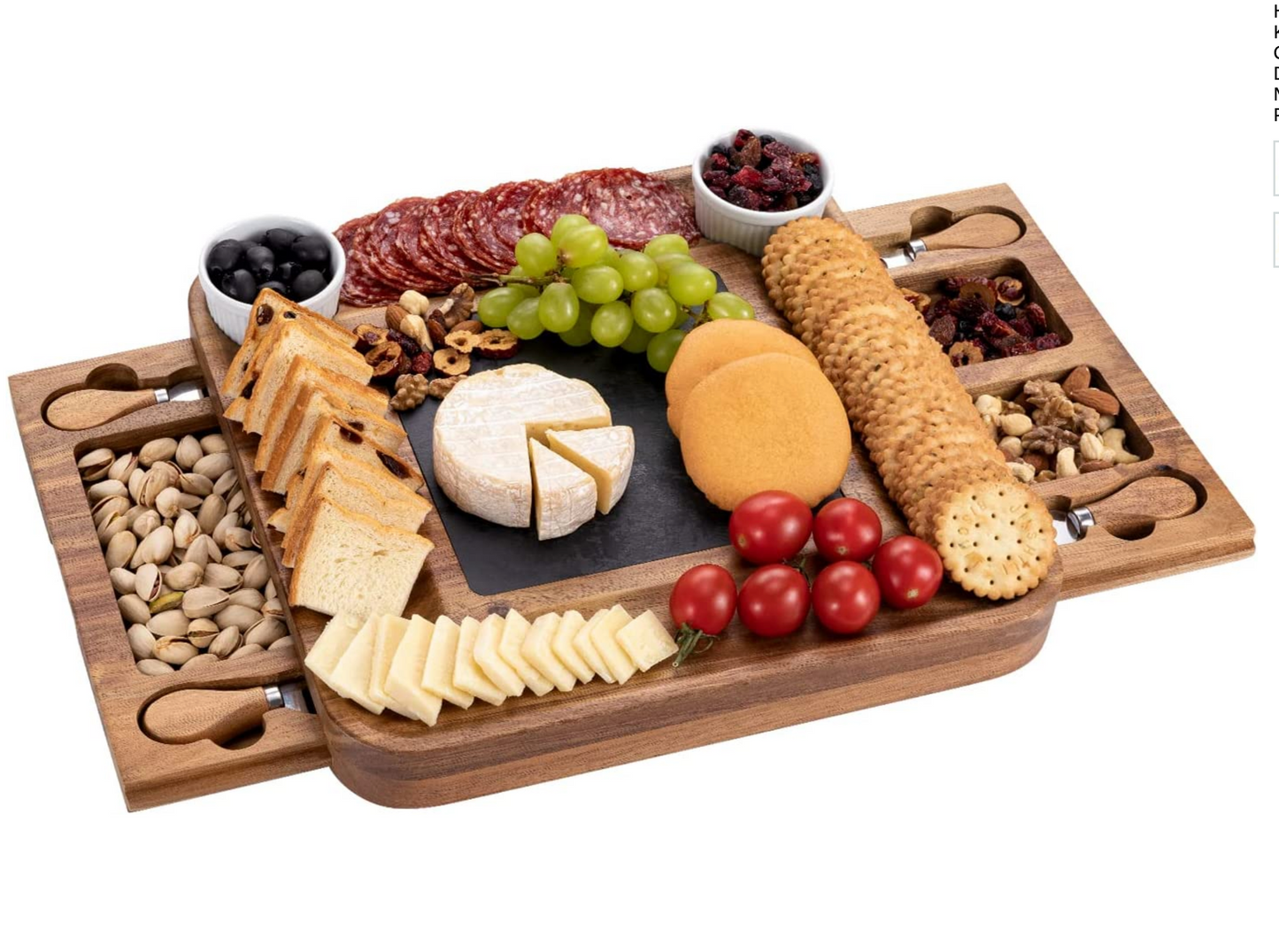 best charcuterie board Serving Platter Tray and Knife Set