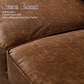 Raleigh 73.6''  Dark brown Vegan Leather Sofa