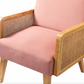 Santa Monica 24.8'' W  Upholstered Rattan Wicker Armchair