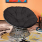 Black Upholstered Swivel Accent Chair