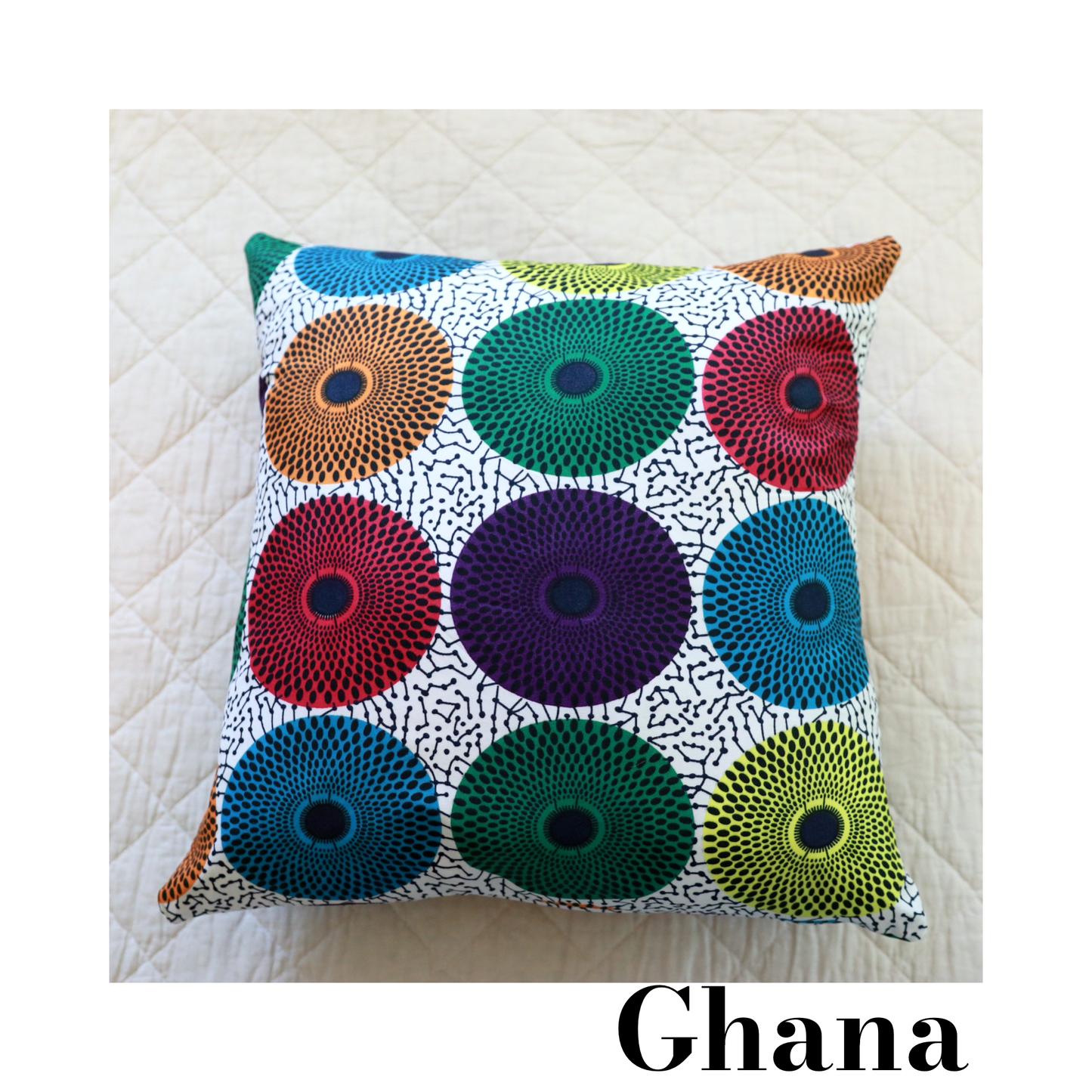 18"x18" African Print Pillows