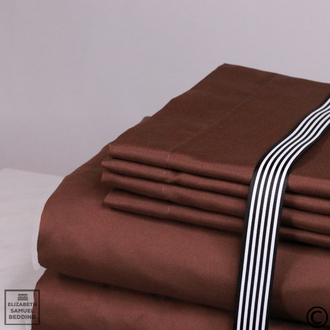 Elizabeth Samuel Brown Bamboo Bedsheets 